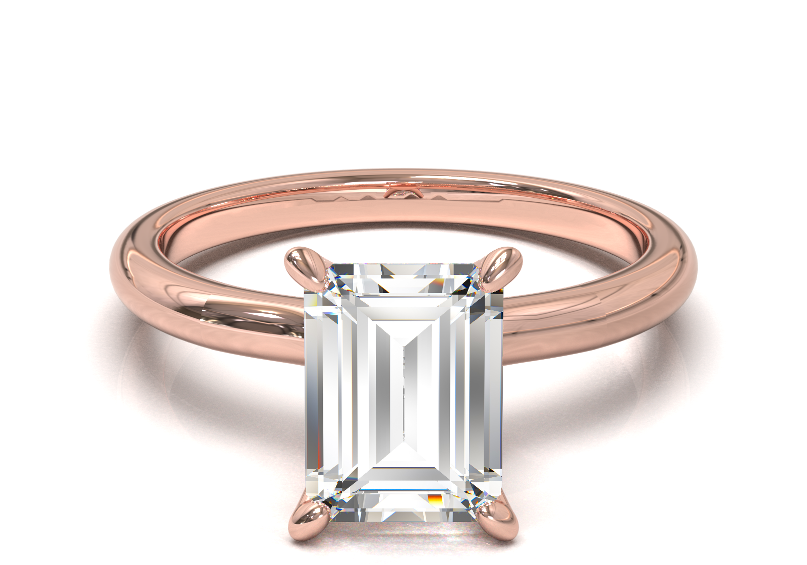 Montura Petite Oro Rosa