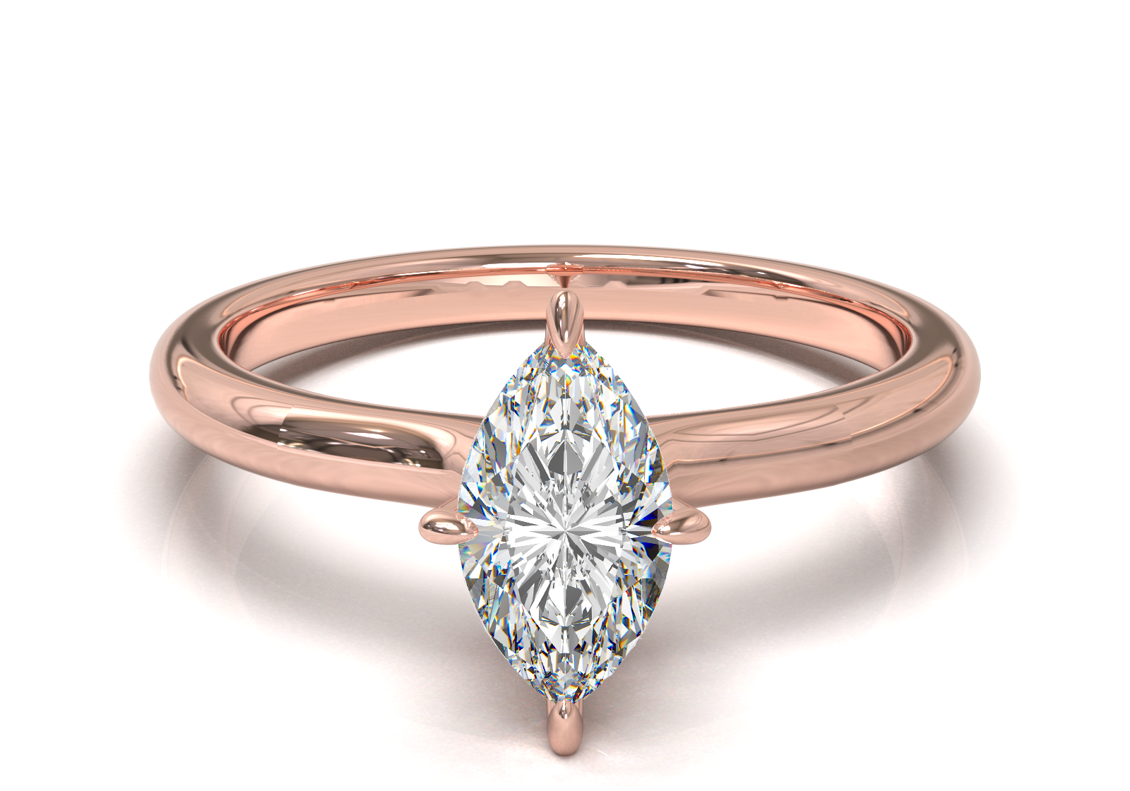 Montura Petite Oro Rosa