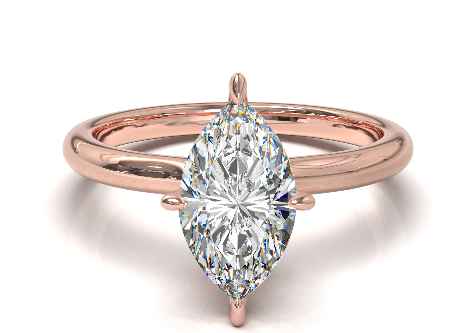 Montura Petite Oro Rosa