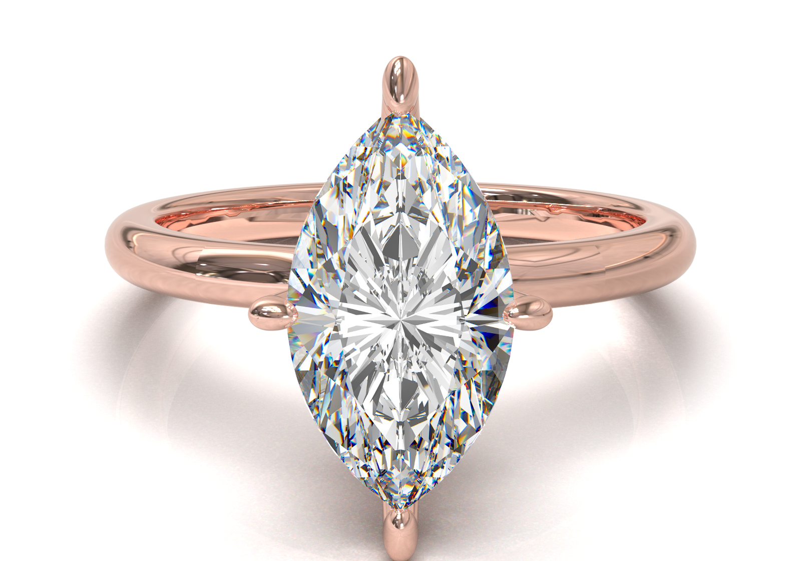 Montura Petite Oro Rosa