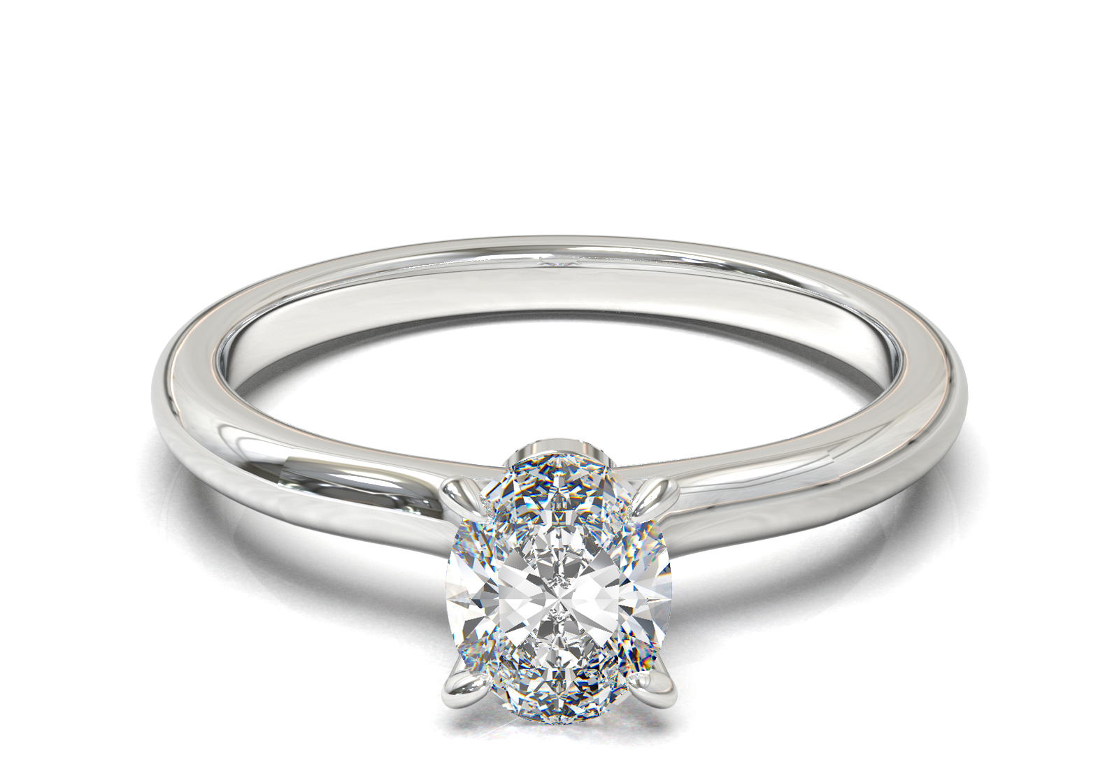 Montura Petite Oro Blanco