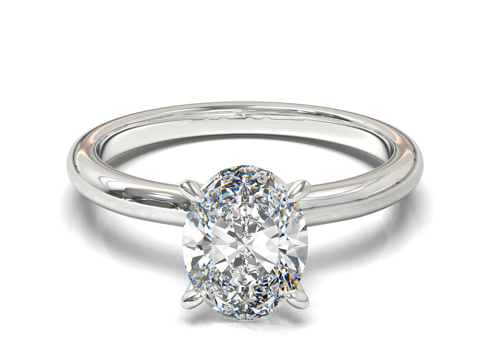 Montura Petite Oro Blanco