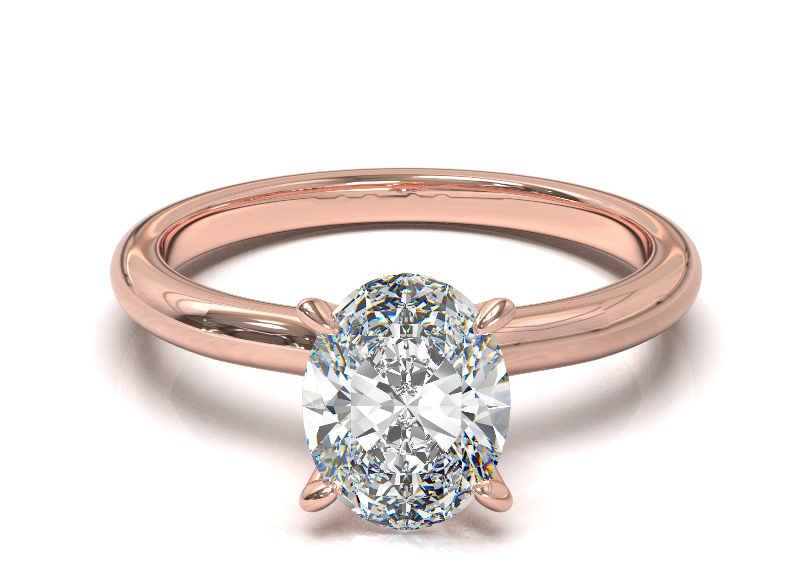 Montura Petite Oro Rosa