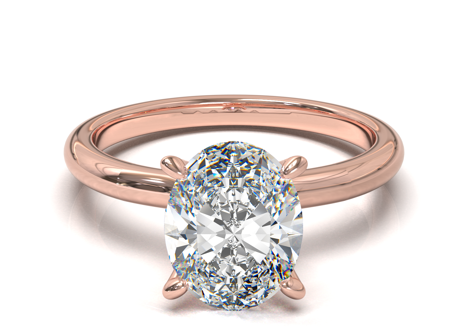 Montura Petite Oro Rosa