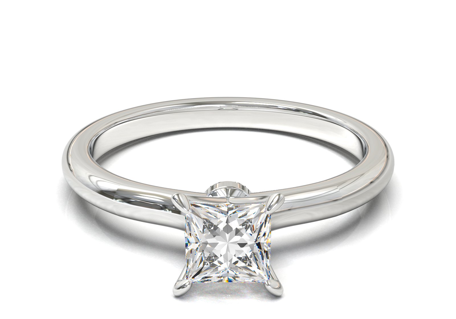 Montura Petite Oro Blanco