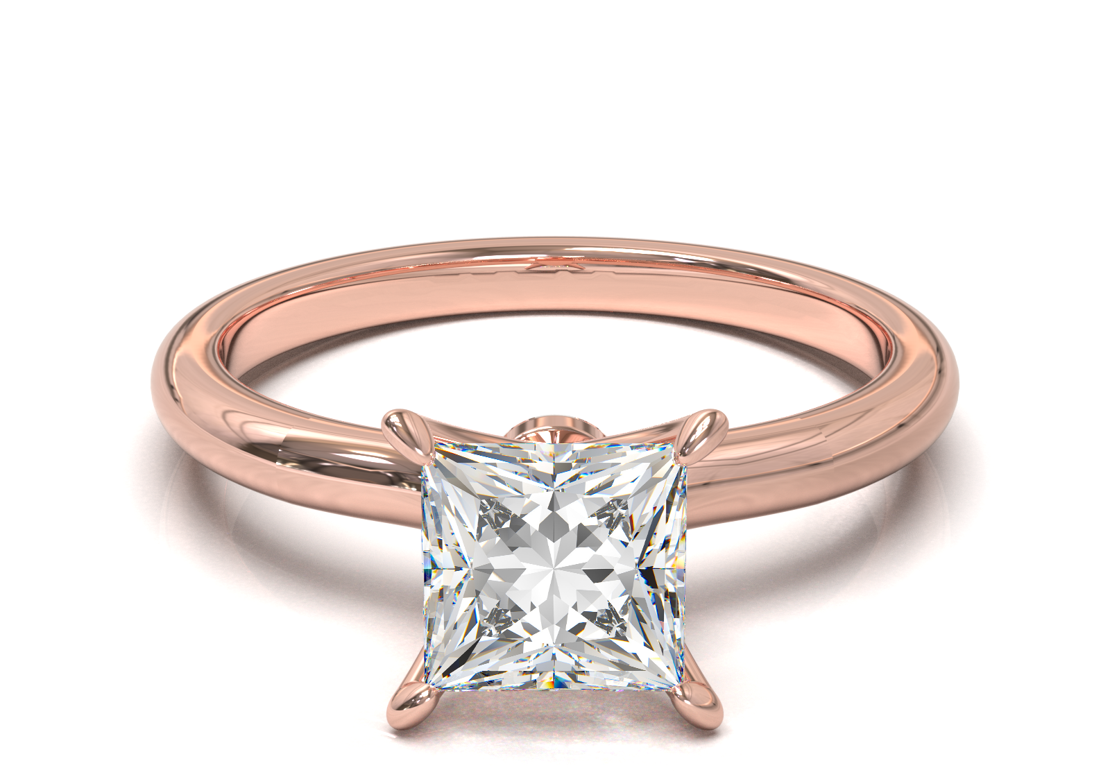 Montura Petite Oro Rosa