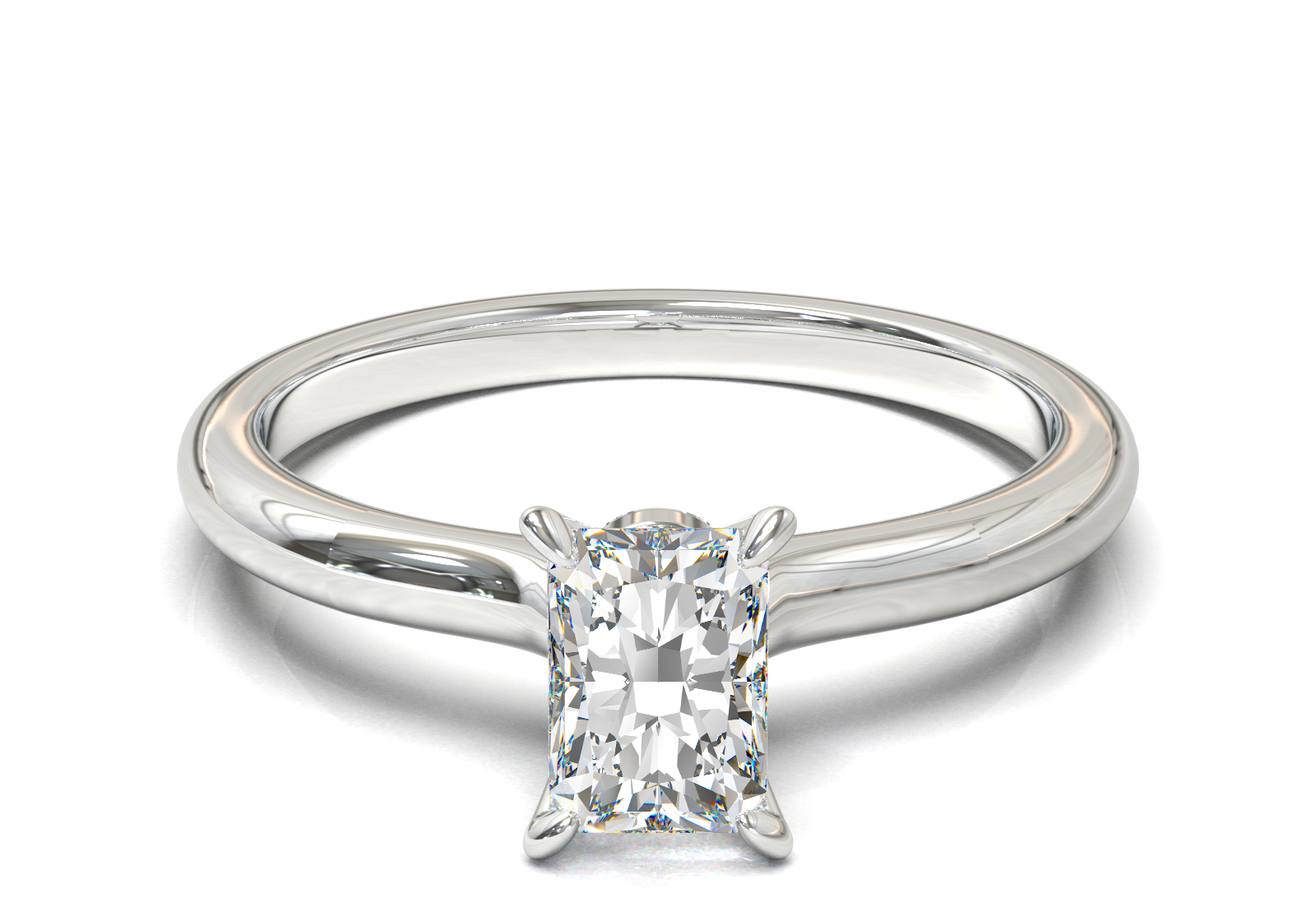 Montura Petite Oro Blanco