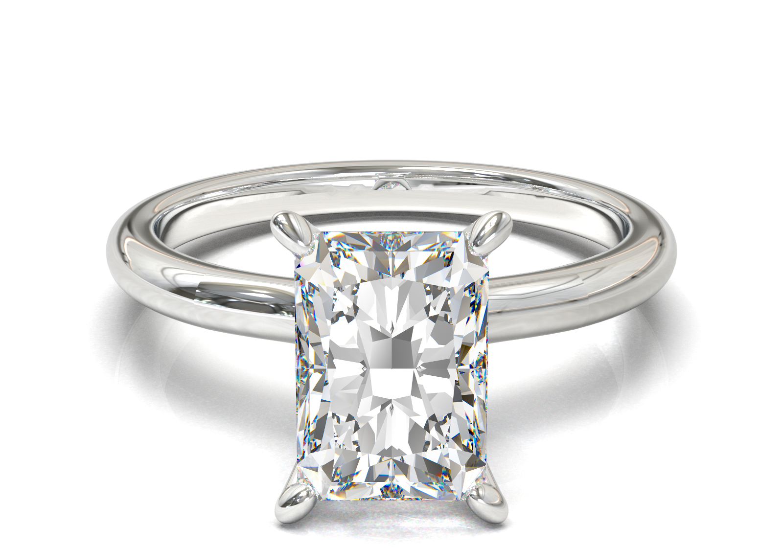 Montura Petite Oro Blanco