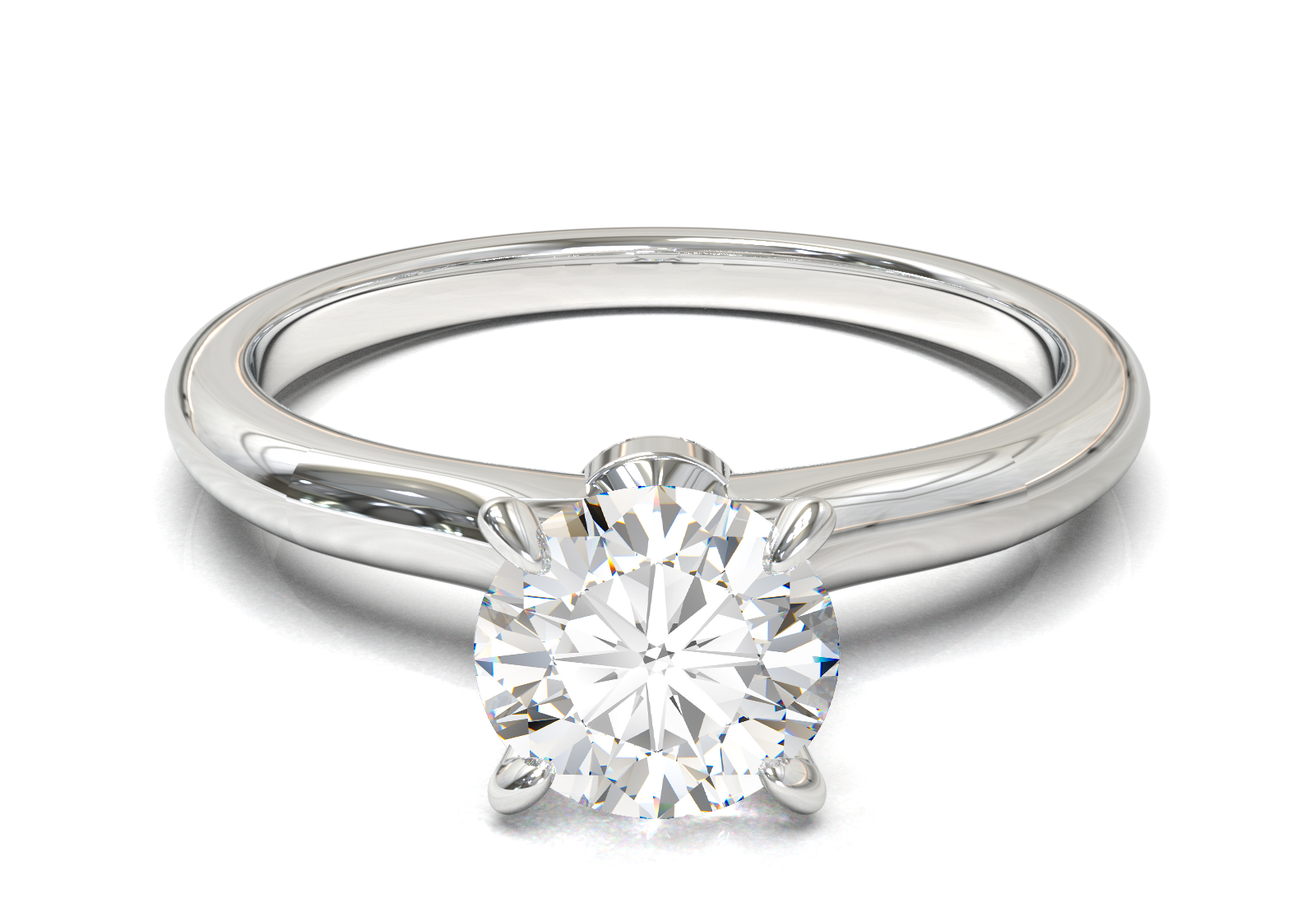 Montura Petite Oro Blanco