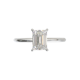 에메랄드 다이아몬드 1cts가 포함된 클래식 솔리테어 약혼 반지