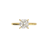 Half Round Solitaire Frame 1.8mm Yellow Gold