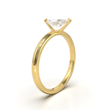 Half Round Solitaire Frame 1.8mm Yellow Gold