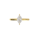 Half Round Solitaire Frame 1.8mm Yellow Gold