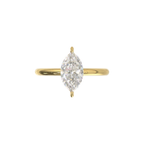 Half Round Solitaire Frame 1.8mm Yellow Gold