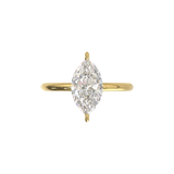 Half Round Solitaire Frame 1.8mm Yellow Gold