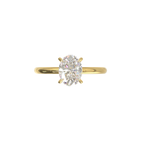 Half Round Solitaire Frame 1.8mm Yellow Gold