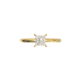 Half Round Solitaire Frame 1.8mm Yellow Gold