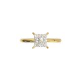 Half Round Solitaire Frame 1.8mm Yellow Gold