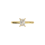 Half Round Solitaire Frame 1.8mm Yellow Gold