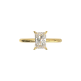 Half Round Solitaire Frame 1.8mm Yellow Gold