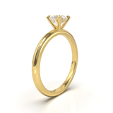 Half Round Solitaire Frame 1.8mm Yellow Gold