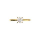 Half Round Solitaire Frame 1.8mm Yellow Gold