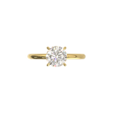 Half Round Solitaire Frame 1.8mm Yellow Gold