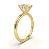 Half Round Solitaire Frame 1.8mm Yellow Gold