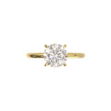 Half Round Solitaire Frame 1.8mm Yellow Gold