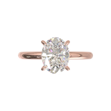 Half Round Solitaire Frame 1.8mm Yellow Gold