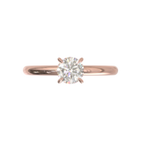 Half Round Solitaire Frame 1.8mm Yellow Gold