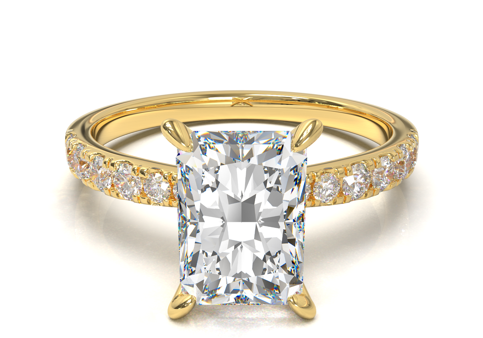 Montura Pavé 33,22,11 Oro Amarillo