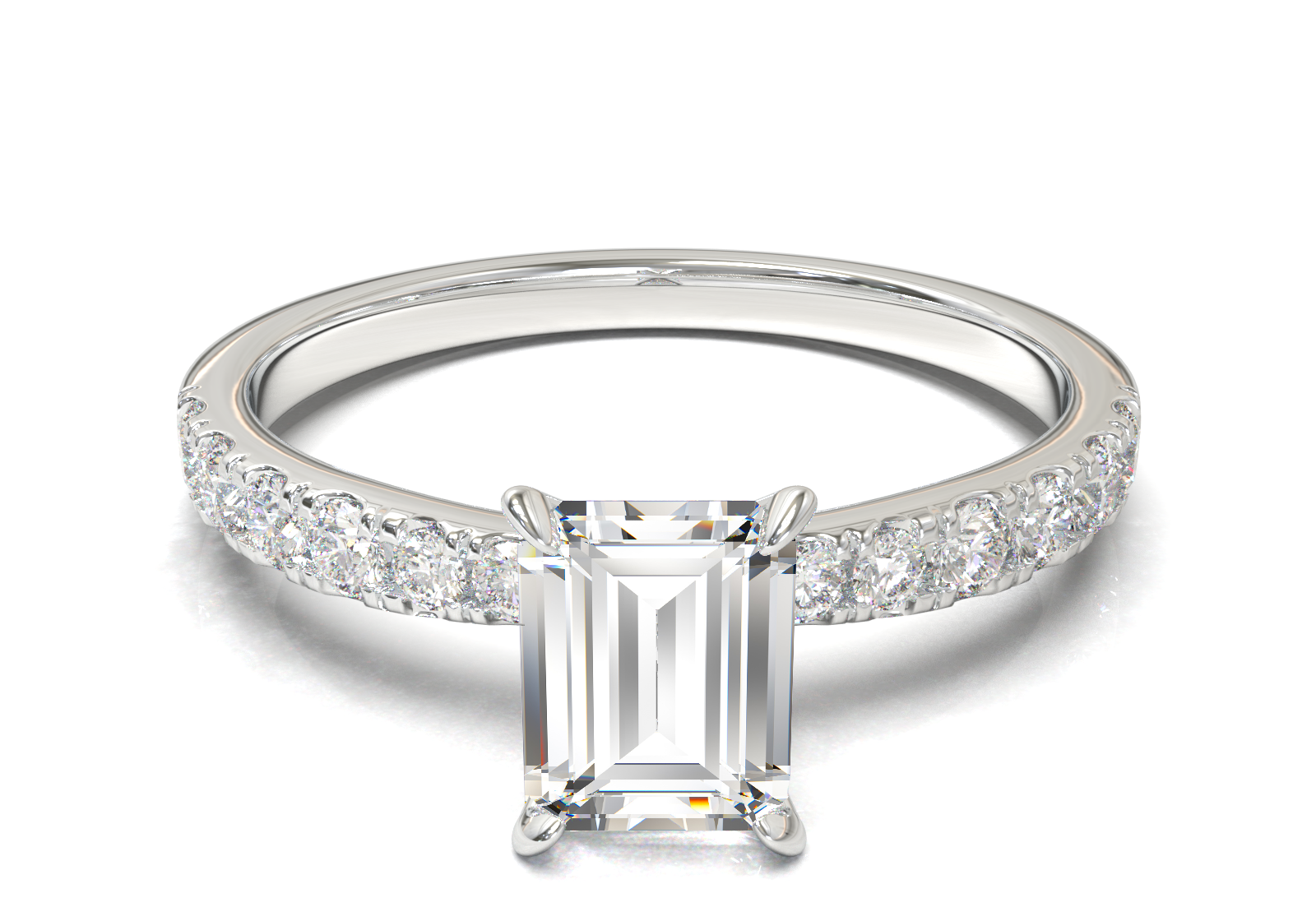 Montura Pavé 33,22,11 Oro Blanco