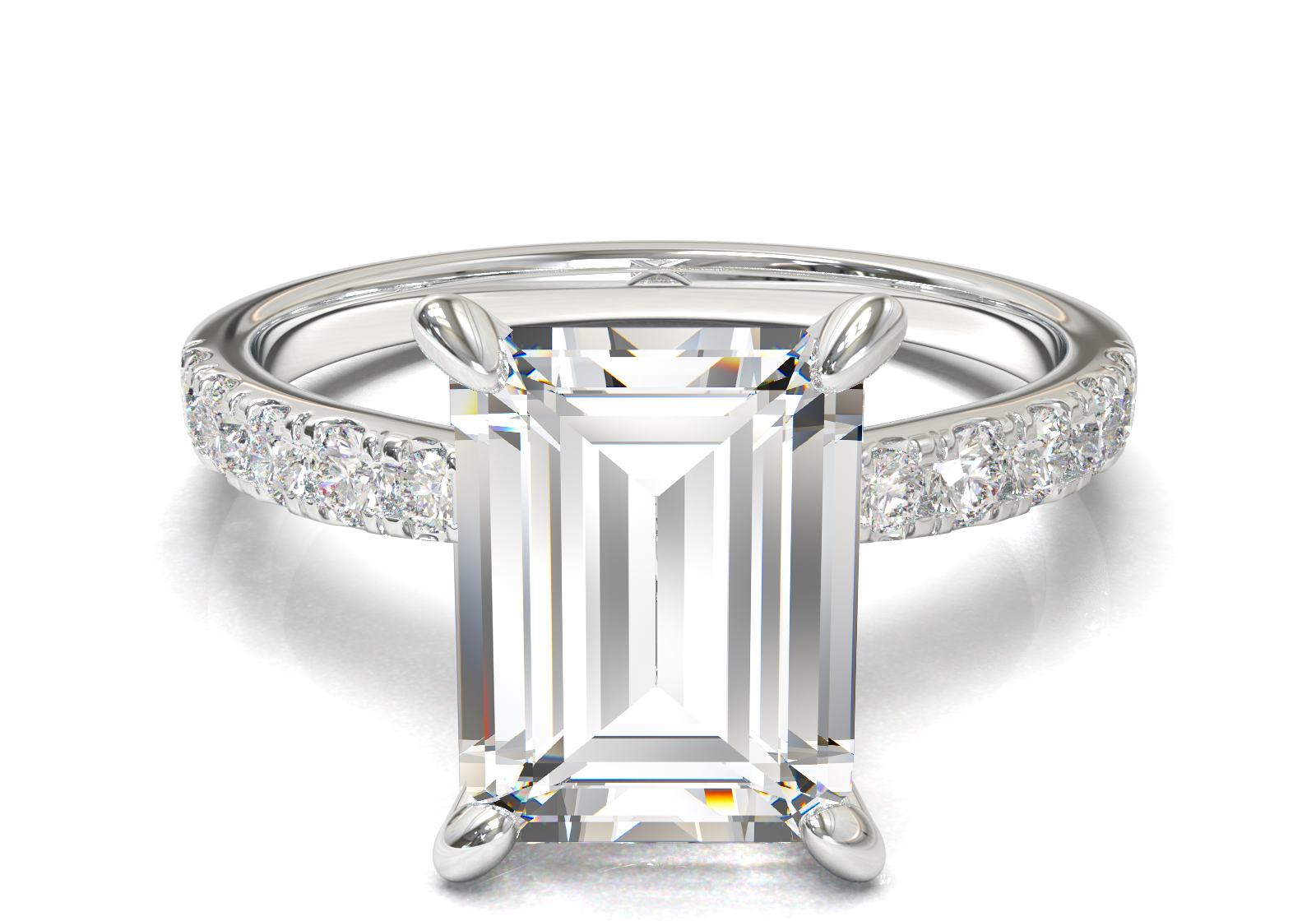 Montura Pavé 33,22,11 Oro Blanco