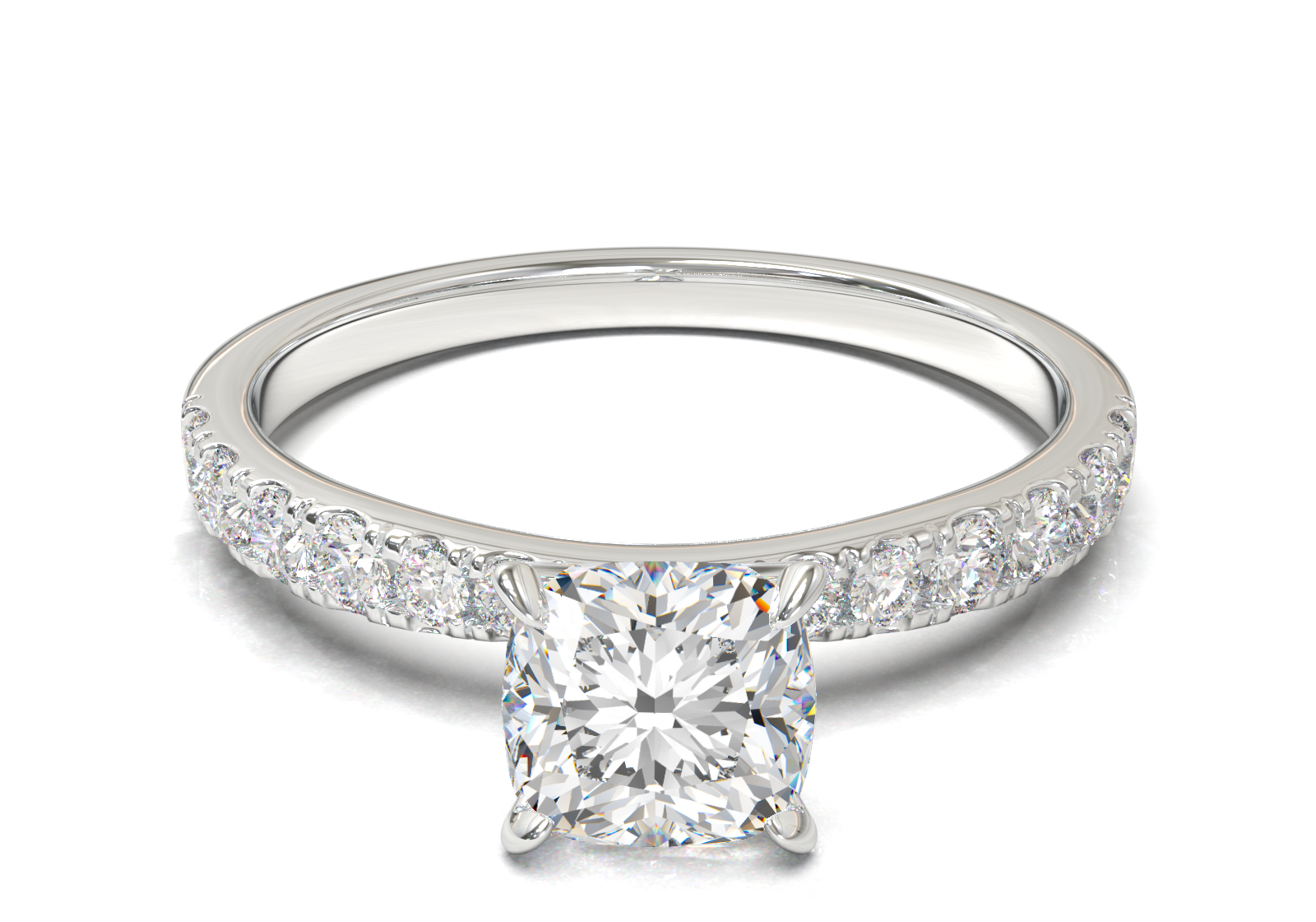 Montura Pavé 33,22,11 Oro Blanco