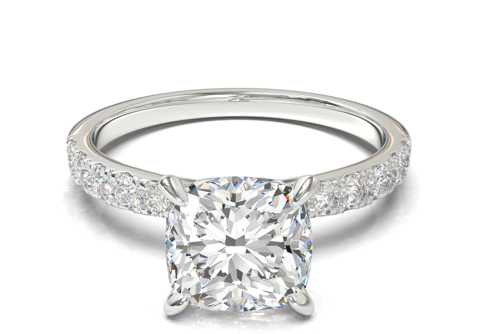 Montura Pavé 33,22,11 Oro Blanco