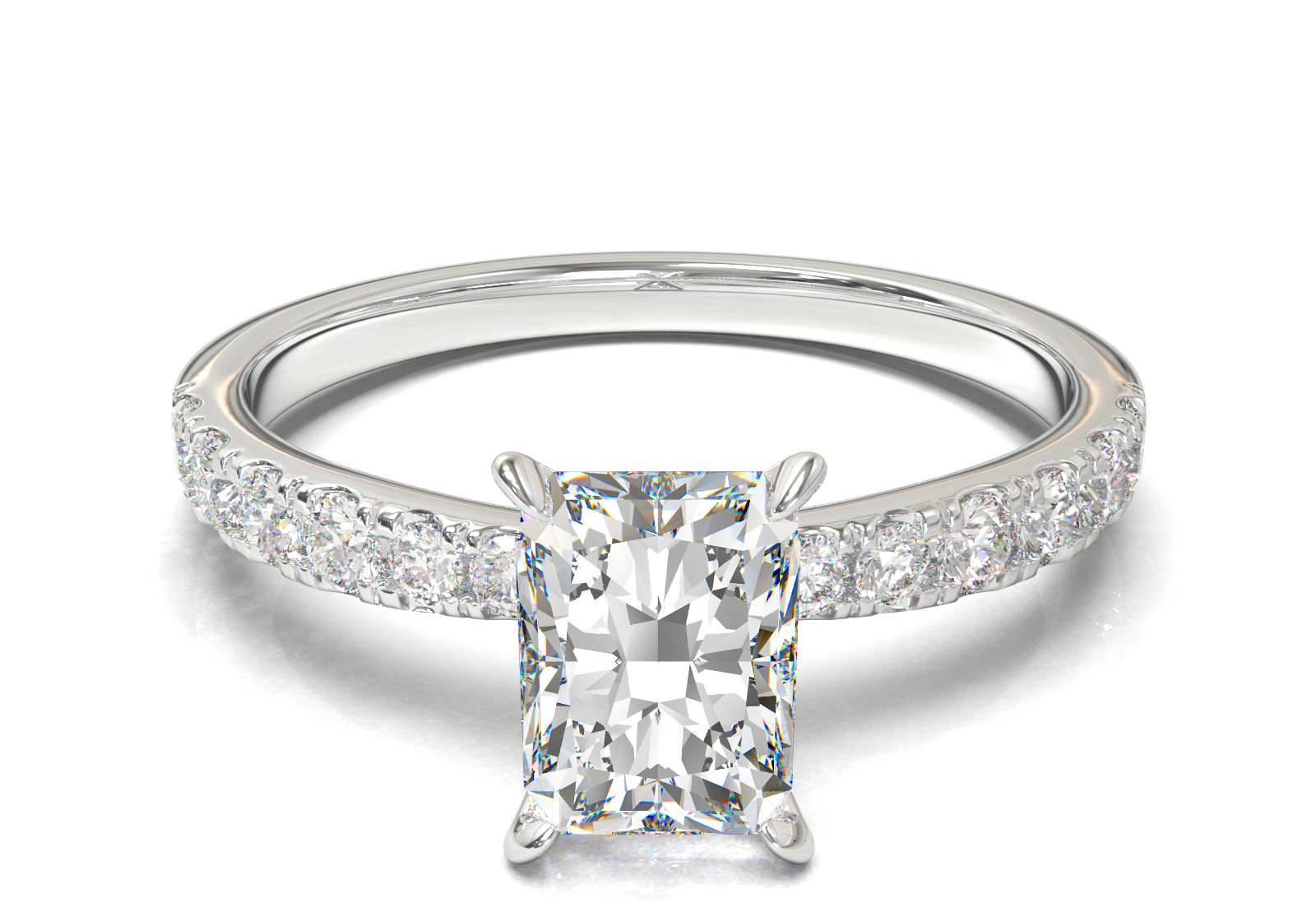 Montura Pavé 33,22,11 Oro Blanco