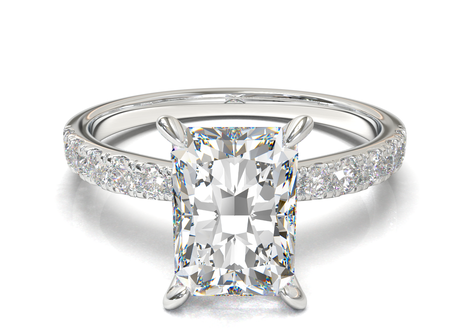 Montura Pavé 33,22,11 Oro Blanco