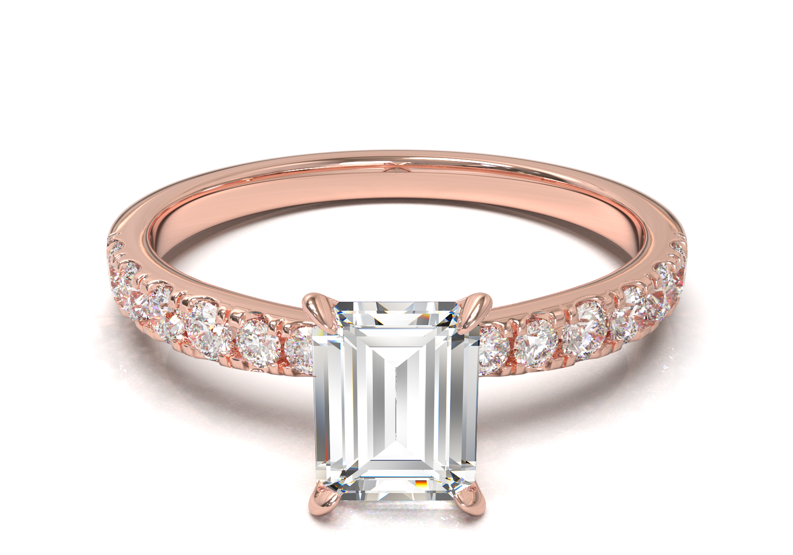 Montura Pavé 33,22,11 Oro Rosa