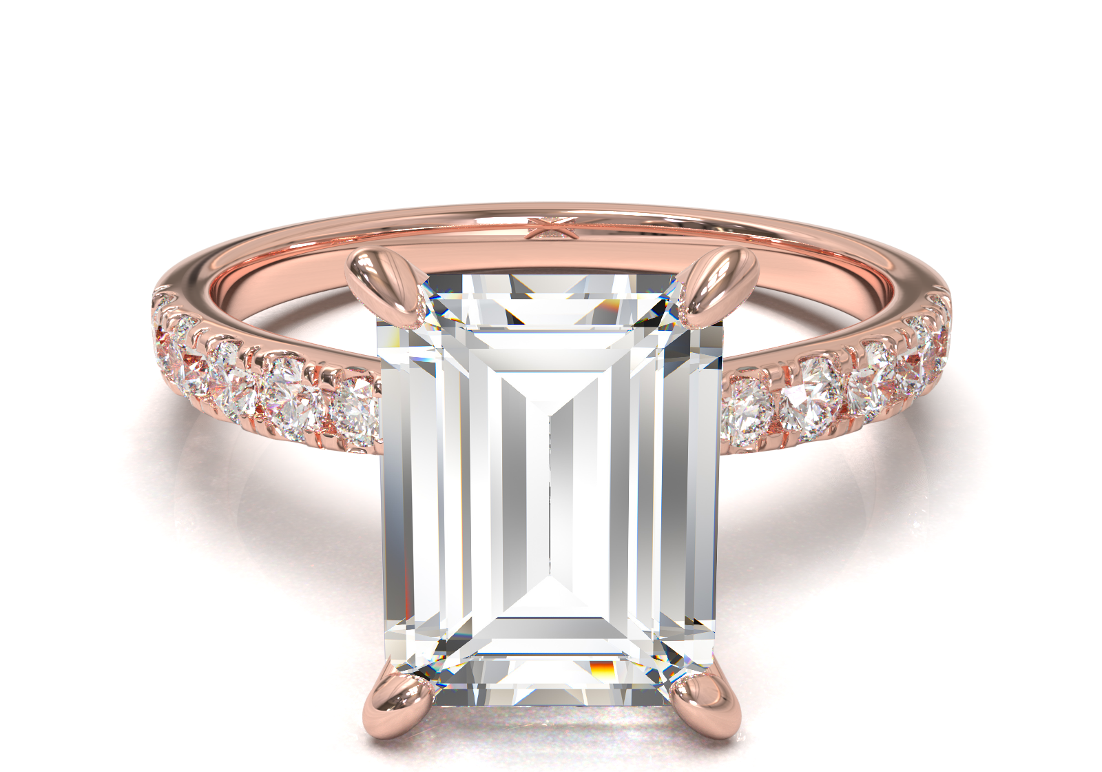 Montura Pavé 33,22,11 Oro Rosa