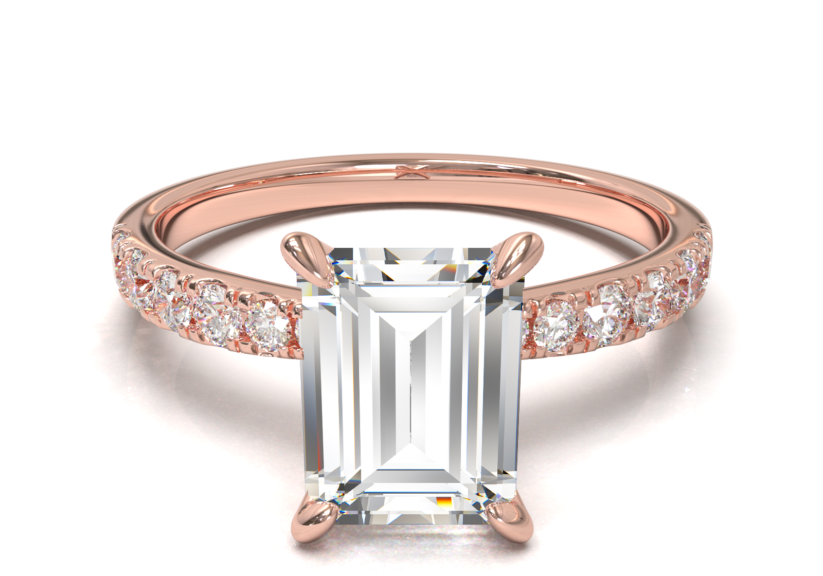 Montura Pavé 33,22,11 Oro Rosa