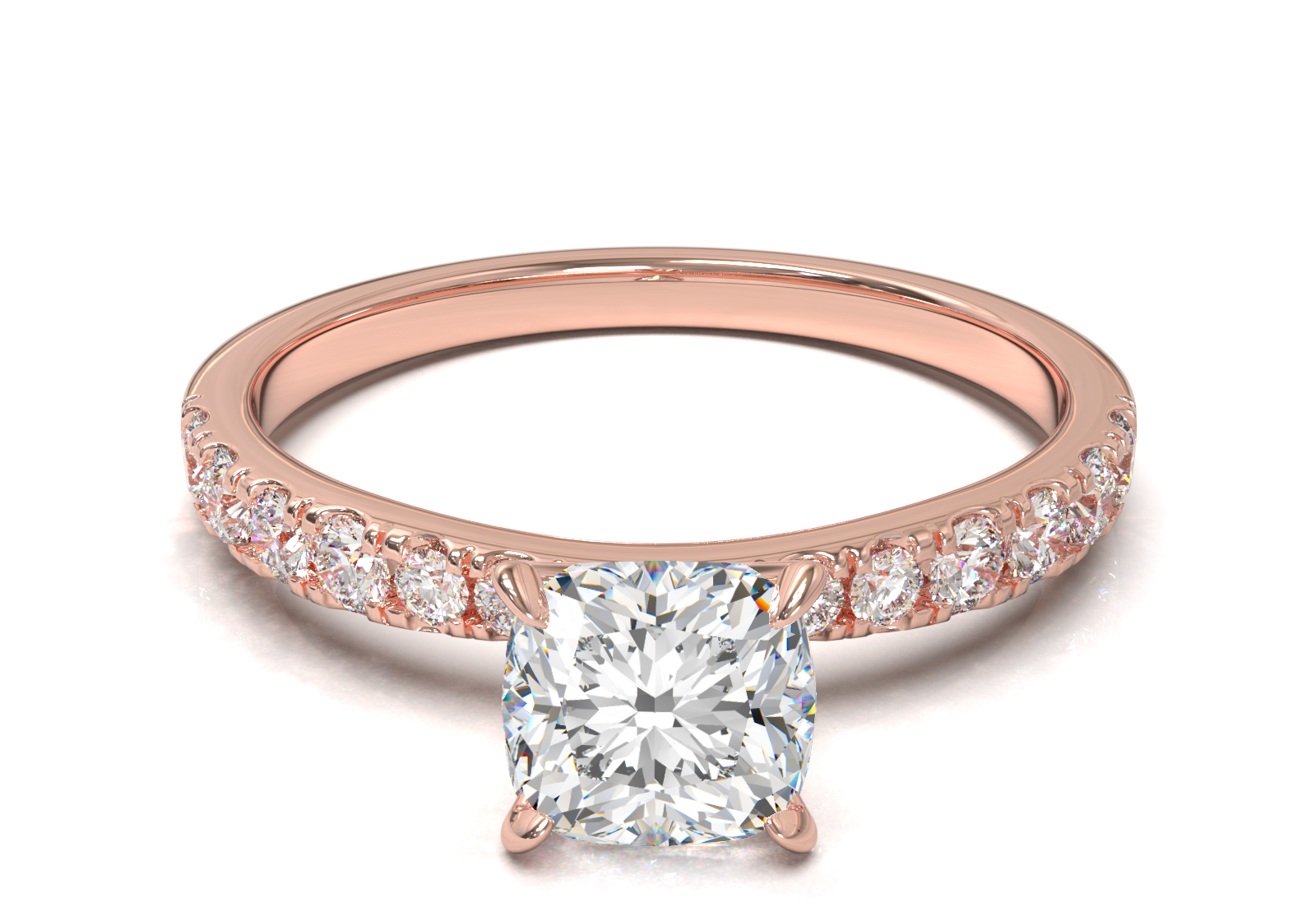 Montura Pavé 33,22,11 Oro Rosa