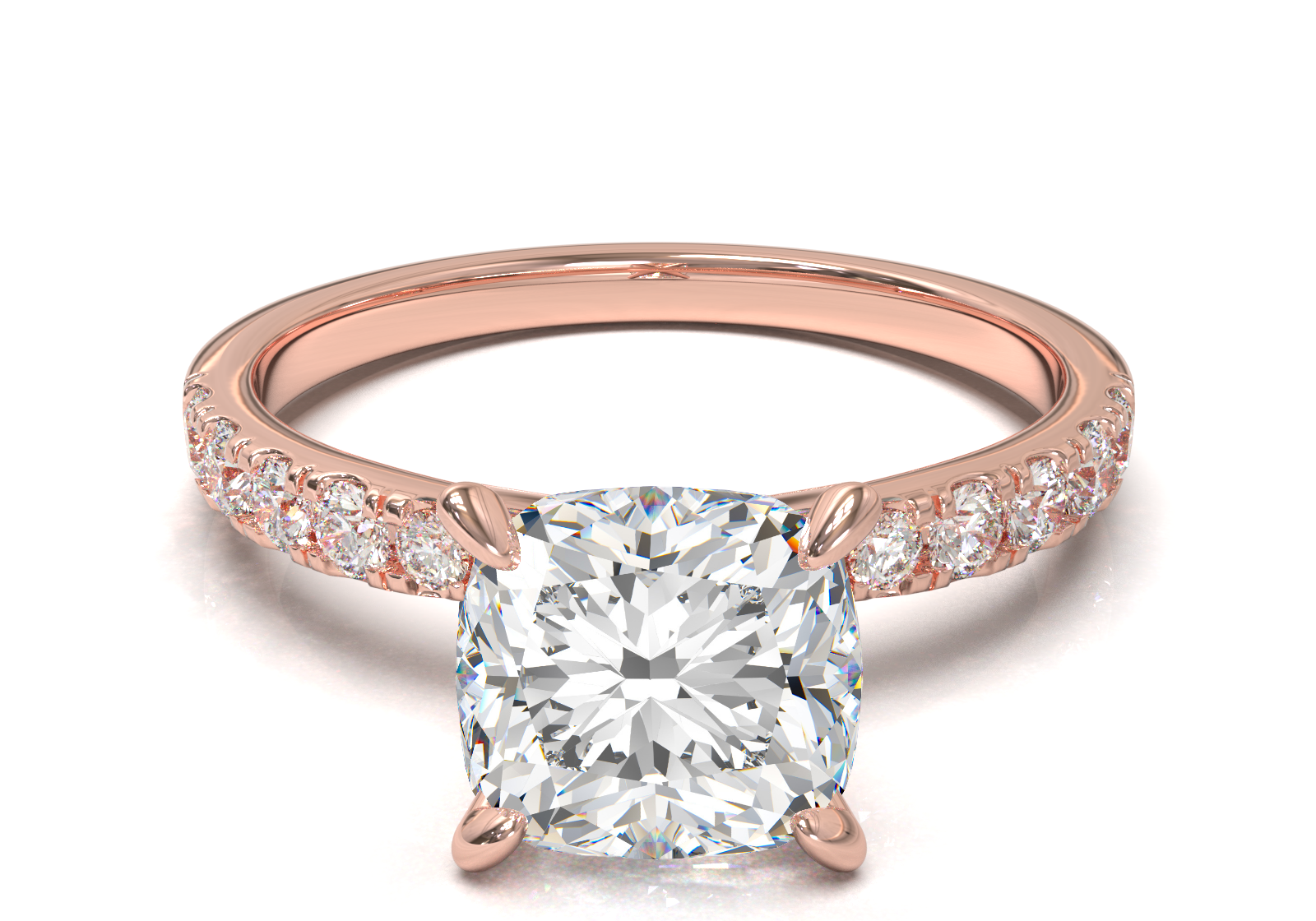 Montura Pavé 33,22,11 Oro Rosa