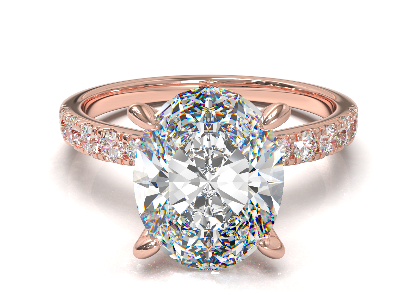 Montura Pavé 33,22,11 Oro Rosa