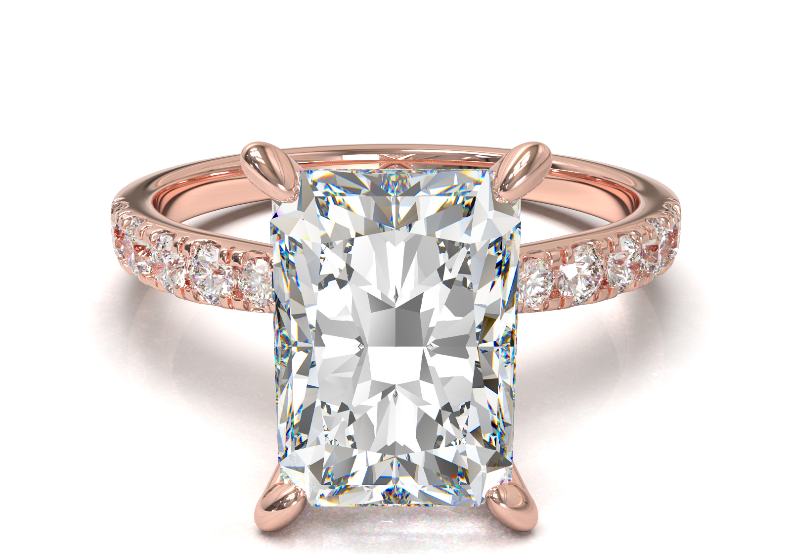 Montura Pavé 33,22,11 Oro Rosa