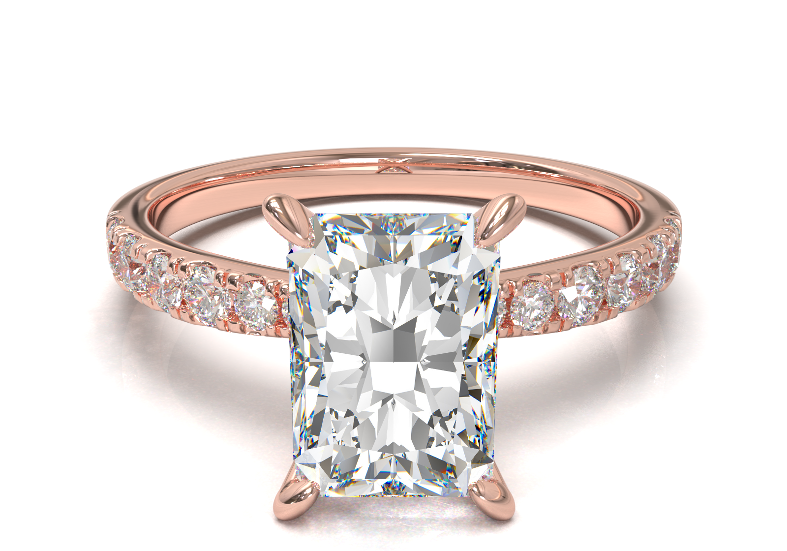 Montura Pavé 33,22,11 Oro Rosa