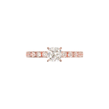 Rose Gold Half Round Pavé Frame