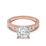 Rose Gold Half Round Pavé Frame