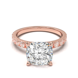 Rose Gold Half Round Pavé Frame