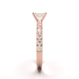 Rose Gold Half Round Pavé Frame